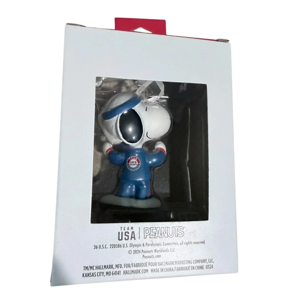 2025 Peanuts Hallmark Snoopy w Sweat Pants Christmas Tree Ornament New w Box